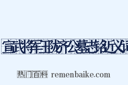 宣武将军玉陇齐公墓志铭近义词是什么意思的图片